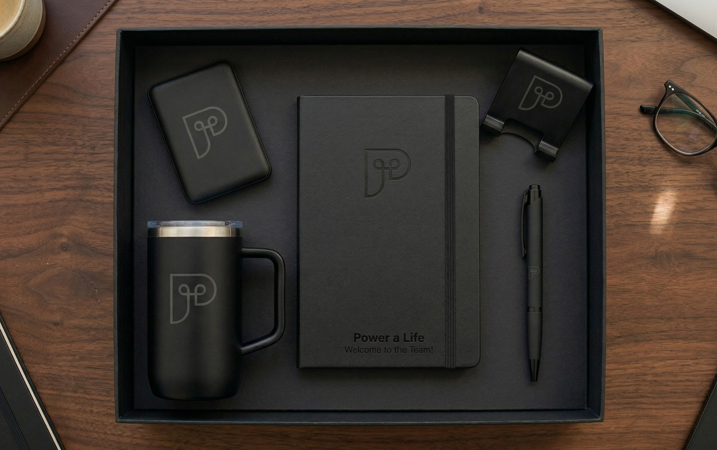 Bespoke Corporate Welcome Box Layout Example